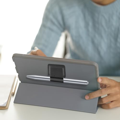 Image of BOXOB 5pcs Pen Loop Holder, Self Adhesive Leather Stylus Holder Elastic Pencil Sleeve Attached to Journals Notebooks Case for Apple Pencil (USB-C / 1st / 2nd Generation) and Stylus Pens