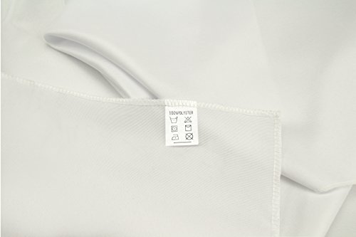 Gefeii Kitchen Tablecloth 90 Inch Round Tablecloths Solid Polyester Table Cloth For Wedding Party Restaurant Banquet Dining Buffet Table Picnic Decorations (Round-90 Inch, Ivory) #TOP2