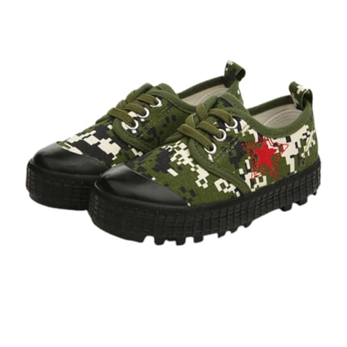 Kids Retro Camouflage Canvas Shoes Outdoor Sports Tennis Sneakers for Boys Girls