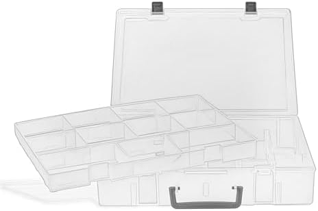 Amazon.com: LDXDRU 3Pcs Craft Storage Boxes with Hinged Lids ...