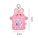 MOSSTYUS Plush Card Holder Fluffy Photocard Holder Bus Card Sleeve ID Bank Credit Card Holder Protector Stationery,Pink Rabbit