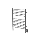 Jeeves E Straight Heated Towel Warmer Rack for Bathroom - Brushed, 150 Watts; 1.3 Amps; 110 Volts