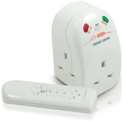 Masterplug MSRGRF3-MS Energy Saving 3-Way Surge Protected Mains Power Adaptor