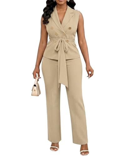 Pantalon droit et gilet fluide pour un confort business total - 2