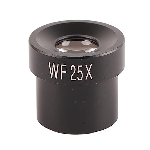 LOCADENCE WF25X Microscope Lens, 23mm Interface Large Field View Anti Reflection Coating Wide Angle Eyepiece Magnify Glass for Microscope