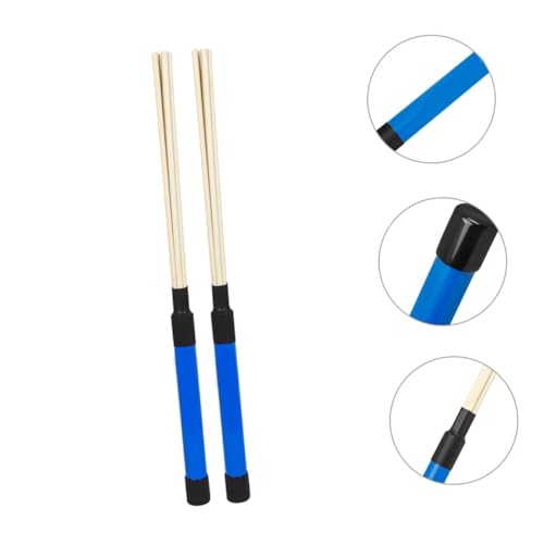 Baquetas de batería de madera color azul para percusión miniatura 6