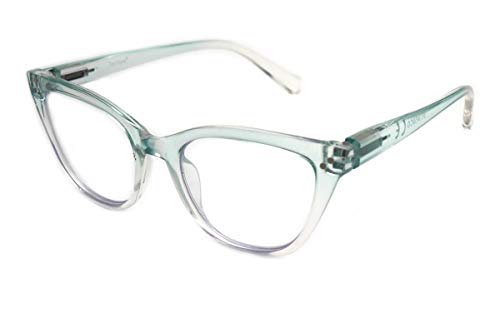 Colorviper Uv Protection, Anti Blue Rays Harmful Glare Computer Eyewear Glasses, BLUE BLOCKING (Z5 Transparent Aqua clear 2 tone/Computer Blue Blocking Clear Lenses)