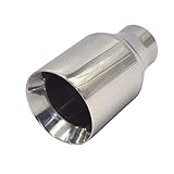 FLJKCT Universal-Edelstahl-Autoauspuffrohr, passend für Mustang GT, für Toyota 86, für Subaru BRZ
