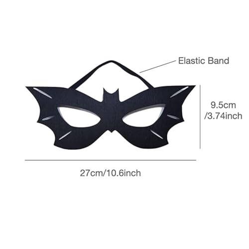 SOUTHSKY Costume Eye Mask,Half Face,Black Bat for Halloween,Festival,Carnival,Fancy Costume,Cosplay Party