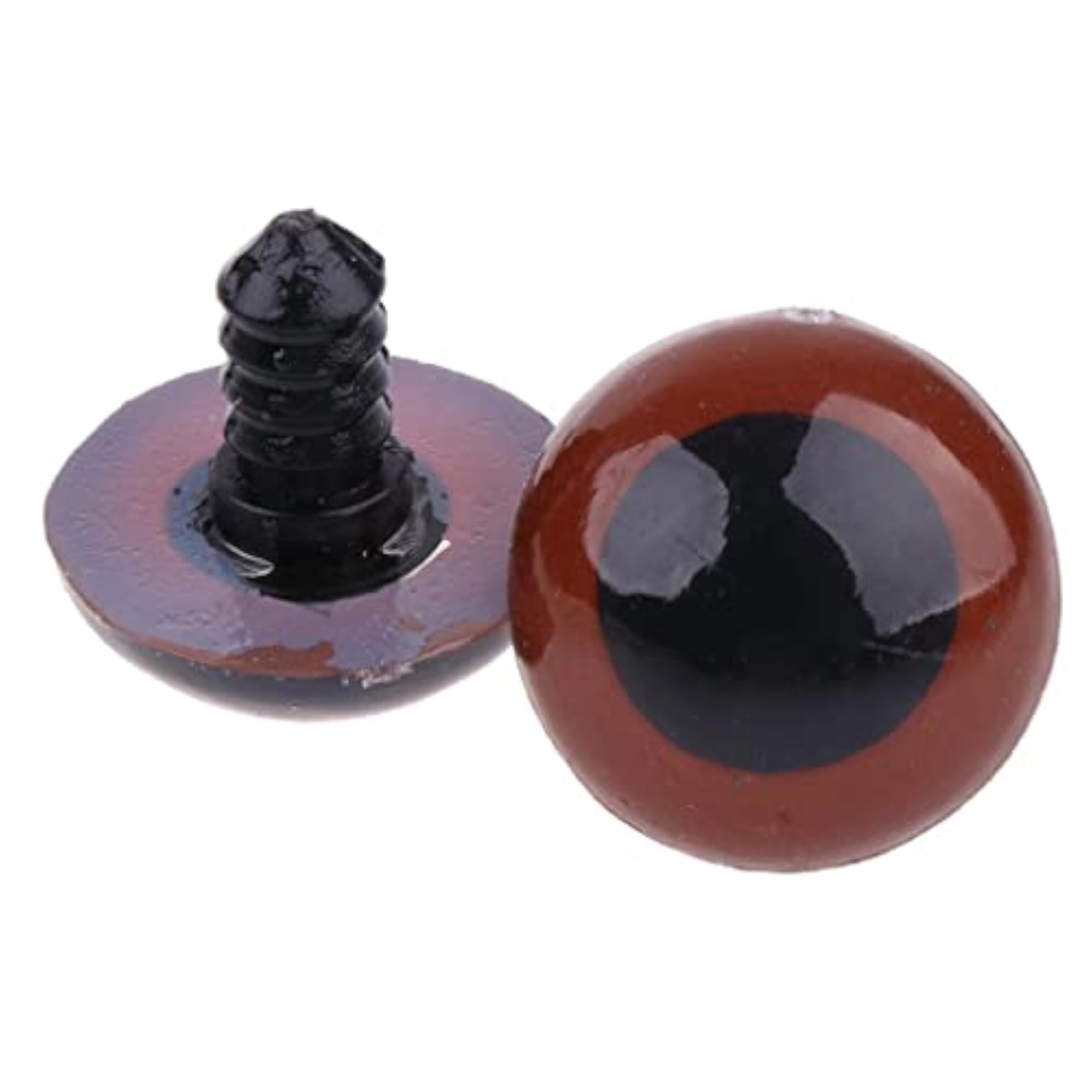 100 Pieces Brown Safety Eyes for Doll Making, 14mm