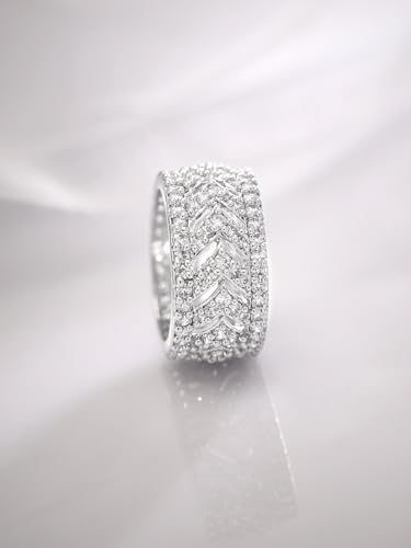 Image of Rubans Ring American Diamond Zirconia Trendy Jewellery Gift for Women & Girls