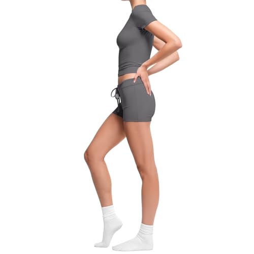 Ensemble de sport 2 pièces confortable taille élastique M - 4