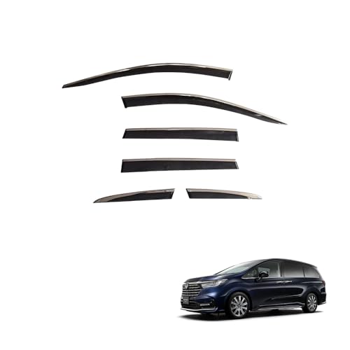 ホンダ オデッセイ ODYSSEY RC1 RC2 専用 ドアバイザー サイドバイザー 専用設計 雨よけ 日除け 耐久性 アクリル 6p モールなしタイプ QY003