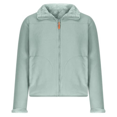 Women's Polar Fleece Jacket Full Zip 2in 1 Double-Sided Thermal Warm Outdoor Recreation Winter Coat with Zipper Pocket2