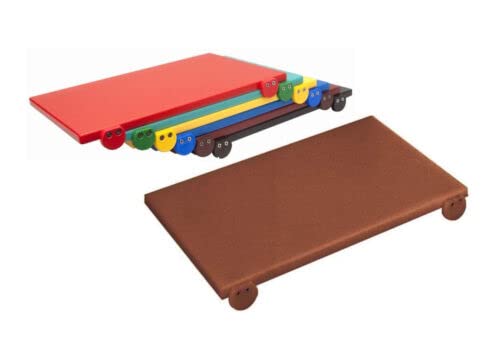 MCM-Service-Srl Tabla de Cortar de Polietileno Profesional Rojo 50 x 30 x 2 con Fermi