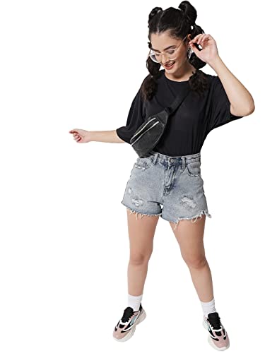 Image of KOTTY Women's Oversized T-Shirts | Cotton Blend||Stylish Prints & Solids||Long Length||Loose fit