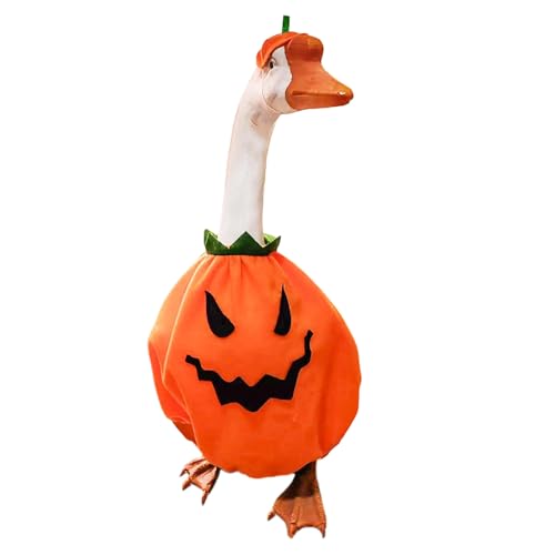 Conjunto de Estatua de Animales de Porche, Kit de Ropa de Calabaza temática de Halloween para Estatua de Animales, Suministros de decoración de Halloween para Patio, Porche, jardín, césped