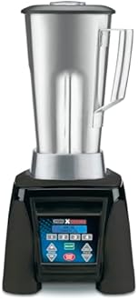 Waring Commercial MX1300XTS 3.5 HP Blender with 4 recipe programable LCD Display and a 64 oz Stainless Steel Container, 120V, 5-15 Phase Plug