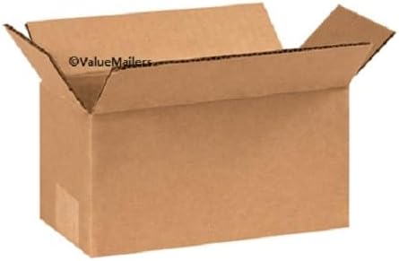 100 Pack 8x4x4 Corrugated Shipping Boxes – Small Cardboard Mailing & Packing Cartons – Kraft Brown, 32 ECT Rated, 200 lb Test – Bulk Moving & Storage (100)