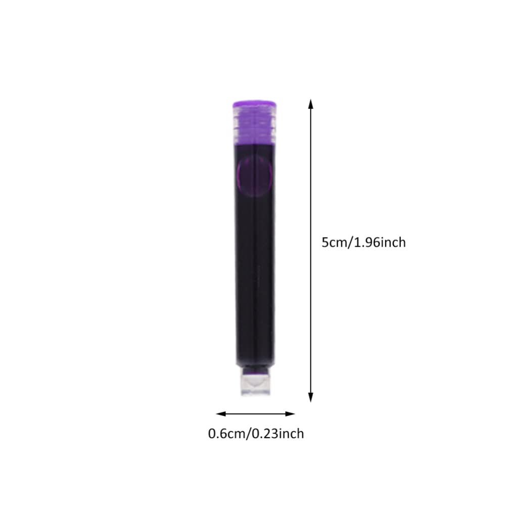Cartucce Pen Ink 150pezzi Plastico Porpora per Scuola | Cancellabili, Leggere e Compatte, Festa Scuola Decor, Ricariche di Inchiostro per Scuola