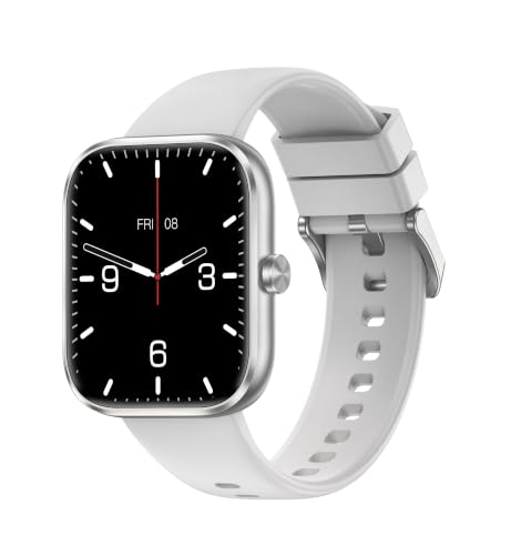 Image of Smart Watch for Men Women, 1.83 inch HD Touchscreen Fitness Watch with Bluetooth Call&Message Notifications, 110+Sport Modes, 24 /7 Heart Rate /Sleep Monitor, IP68 Waterproof for Android iOS, Deep Silver