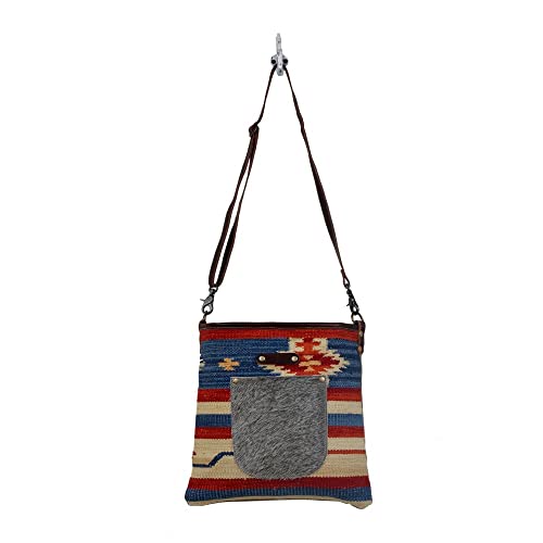 Myra Bag Western Leather Shoulder Bag for Women - Upcycled Canvas Crossbody Bag Pursuasive4