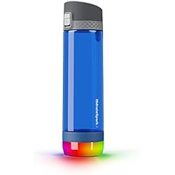 Gafas Steel Pro Hidrate Spark PRO Smart Botella de agua Tritan de plástico, rastrea la entrada de agua y brilla para recordarte que debes mantenerte hidratado, tapa de chug - azul profundo
