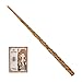 HARRY POTTER - BAGUETTE MAGIQUE DELUXE HERMIONE GRANGER WIZARDING WORLD - Baguette Magique Authentique Hermione Granger 30 cm Avec Carte de Sorts - 6062057 - Jouet Enfant 6 ans