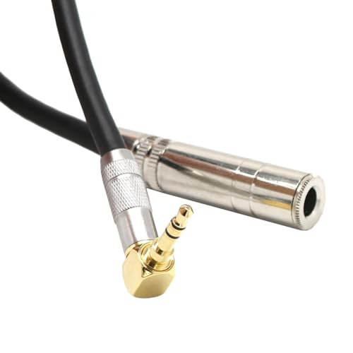 Cable audio Jack 6.35 hembra a 3.5 macho 2 unidades miniatura 4