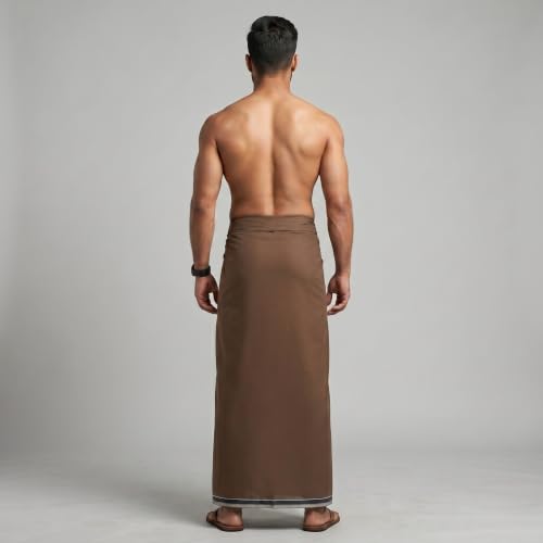 Image of Men's Cotton Lungi | Soft Breathable Wrap Around Lungi | Comfortable Daily & Home Wear for Men
