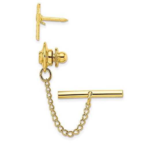 Diamond2Deal Gold-Plated Kelly Waters Celtic Cross Tie Tac Best, Anniversary, Birthday2