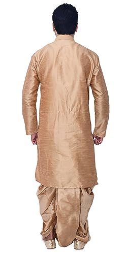 Image of Om Shubh Mangalam Men's Silk Ethnic Wear Dhoti Kurta Set For Wedding