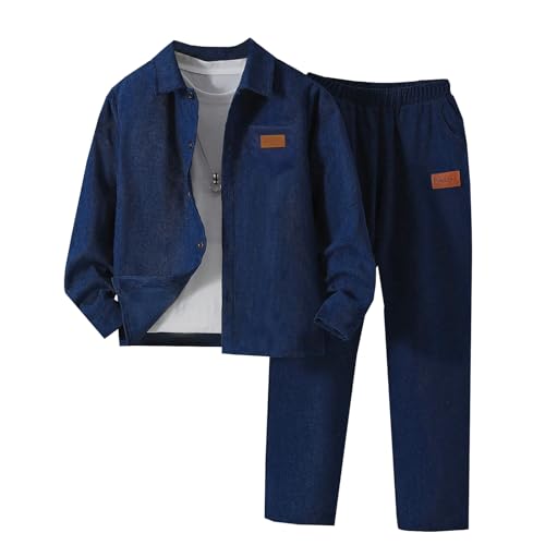 Boys Tracksuits Outfits Casual Sweatshirt Jacket Tops and Jogger Sweatpants Sweatsuit Clothing Sets for Kids 8-11 Years