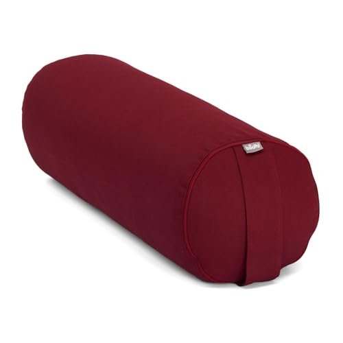 Bodhi | Yoga Bolster ECO | 100% Bio-Baumwolle | Yogarolle mit Bio Dinkelfüllung |...