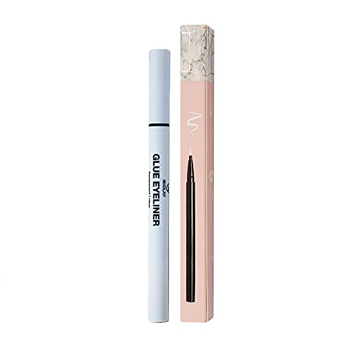 NICLAY Glue Eyeliner (Transparent) - Wasserfester Wimpernkleber & Eyeliner Stift, Wimpernkranzkleber, Wimpernkleben, Lashes, Klebender Eyeliner, Liquid Eyelash Liner, Lidstrich, Kunstwimpern - Klar Cover