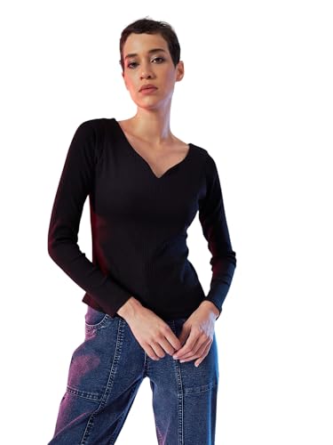 Image of Sassafras Women Sweetheart Neck Rib Top