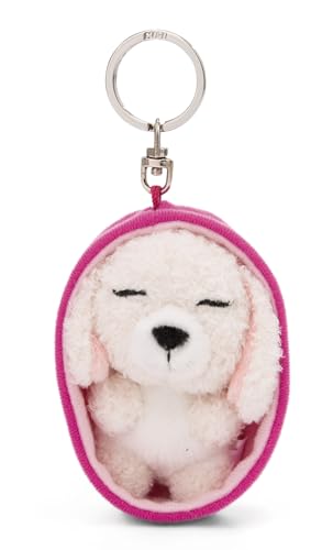 Schlüsselanhänger Sleeping Pets Hund Pudel weiß