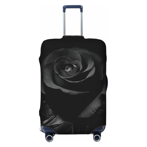 Black Rose Travel Luggage Cover Fits 18-32 Inch Luggage, Elastic Suitcase Cover Protector with Concealed Zipper for Wheeled Suitcase Travel Accessories
