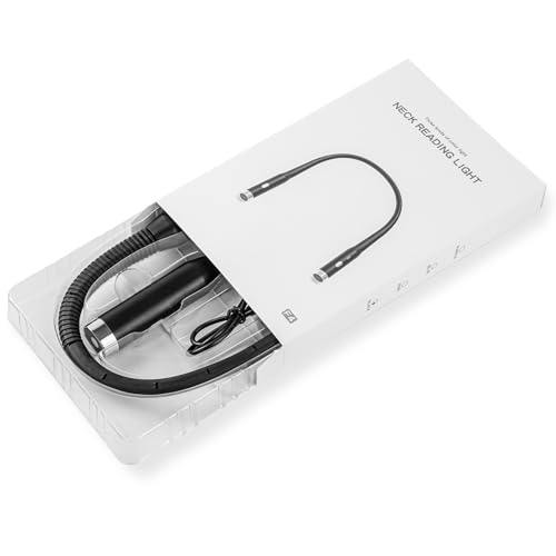 Image of Rechargeable LED Neck Reading Light, Book Light for Reading in Bed, 3 Colors & 3 Brightness Adjustable，Great for Reading, Crafts and Knitting