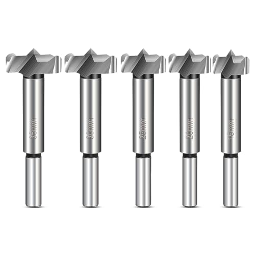 Set de 5 Brocas Forstner de 15mm a 35mm de Acero Tungsteno