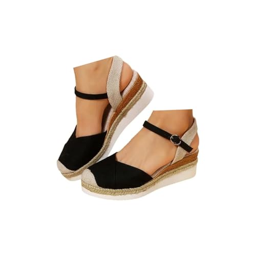 Espadrilles compensées en toile de jute pour vos vacances d'été