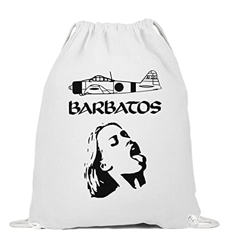 Mochila de algodón para Barbatos en color blanco con medidas de 37cm a 46cm
