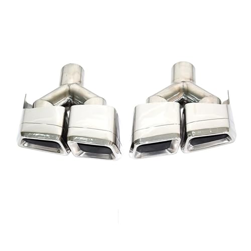 Tuyau d'échappement Benz W204 W212 mise à niveau silencieux de queue bouche carrée quatre sorties