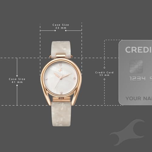 Image of Fastrack Younique 3.0 Quartz White Round Dial Women's Watch | Analog Display Watch | Watches for Women | Watches for Women Analog - 68052KD01