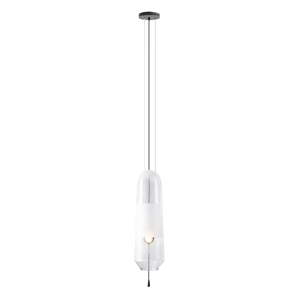 ZGDHWCR Flush Mount Ceiling Hanging Lamp, Nordic Minimalist Style Pendant Light, E26 Light Source Transparent Glass Chandelier, Restaurant Living Room Balcony Decoration Light Fixtures