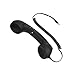 Fumei 3.5mm Retro Telephone Handset Reduce Cell Phone Radiation Mic Speaker Handheld Receiver for Andriod Phone iPhone/iPad (Black)