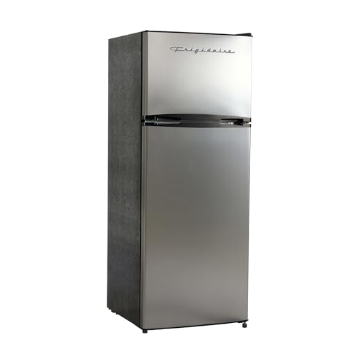 Frigidaire-2-Door-Apartment-Size-Refrigerator-with-Freezer-75-cu-ft-Retro-Silver-Platinum Frigidaire 2 Door Apartment Size Refrigerator with Freezer, 7.5 cu ft, Retro, Silver, Platinum - Image 1