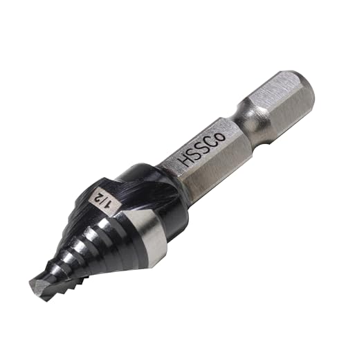 Image of 1 /2 inch Single Size M35 Step Drill Bit Unibit for Hole Drilling