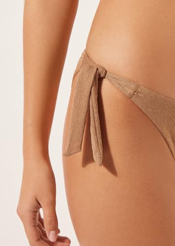 Woman's Tied Swimsuit Bottom Golden Gleam 5