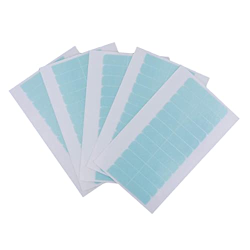 SOESFOUFU Invisible Tape Hair Extensions 60 Pcs Double Sided Self Adhesive Tape for Seamless Wig 12 Pcs Per Pack Blue